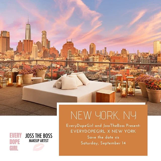 New York, NY we’re taking this show on the road. @EveryDopeGirl and @Joss.TheBoss are teaming up to bring this experience to the East Coast! Fly in, drive in, or take the train in— it’s about to be a MOVIE! Sign up through the link in our bio for updates. The first 100 RSVP’s will receive 10% off event registration! 👑💕Tag a boss on the East Coast!!!
.
.
.
#blogger #culture #nyc #apparel #womeninbusiness #naturallyshesdope #style #fashionista #internationalblogger #womensupportingwomen #beautiful #htxblogger #newyork #womeninmedia #bloglife #girlpower #womenempowerment #dopeAF #businessowner #melaninmagic #instagram #nycblogger