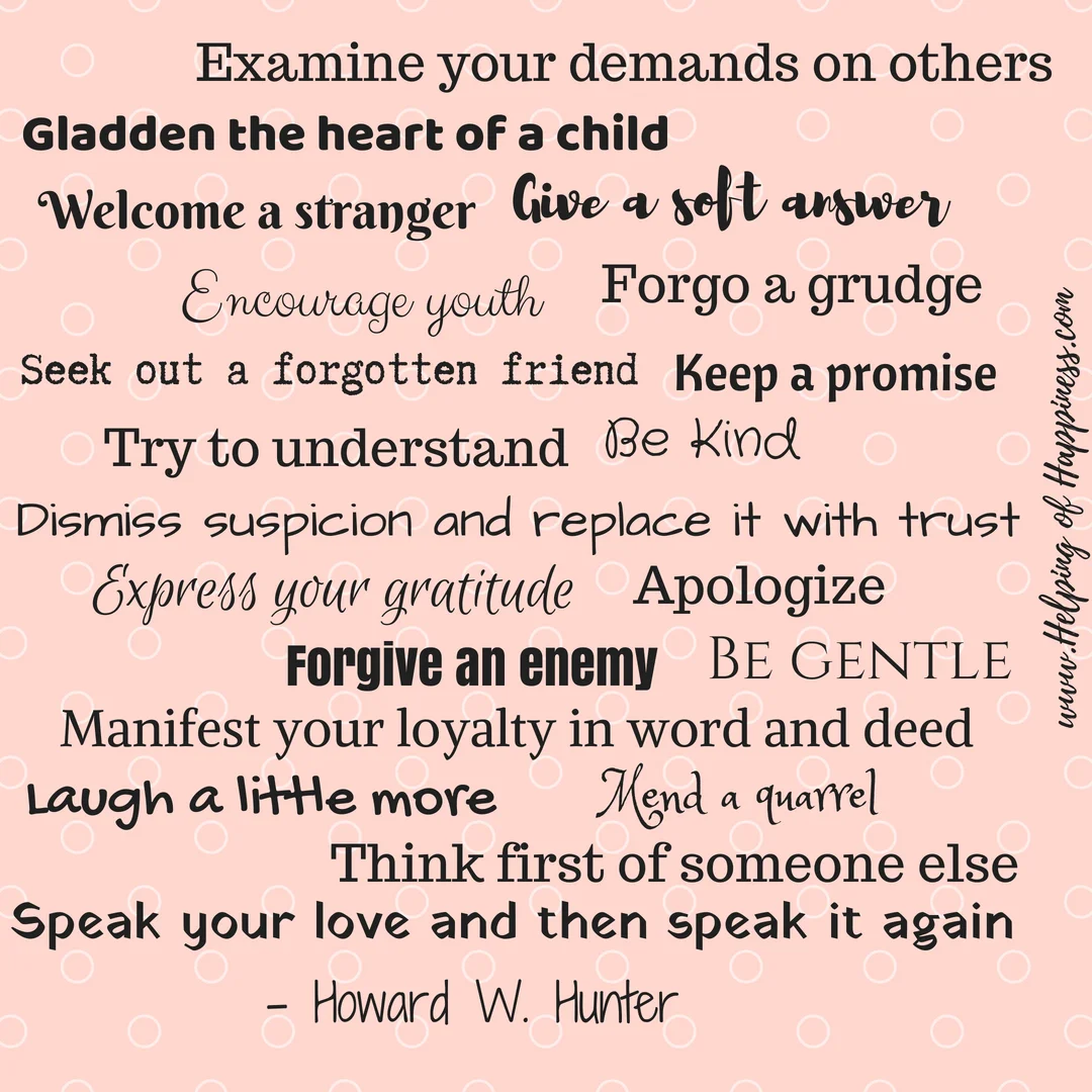 Putting beautiful things in our minds