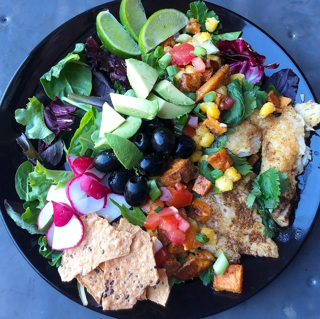 Tilapia Taco Salad