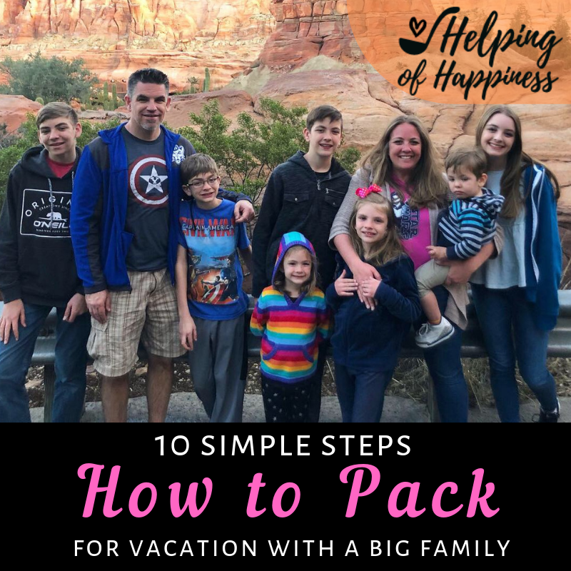 10 Simple Steps: How to Pack for Vacation with a Big Family