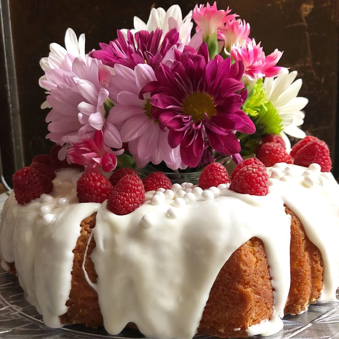 Raspberry Lemon Bundt Cake