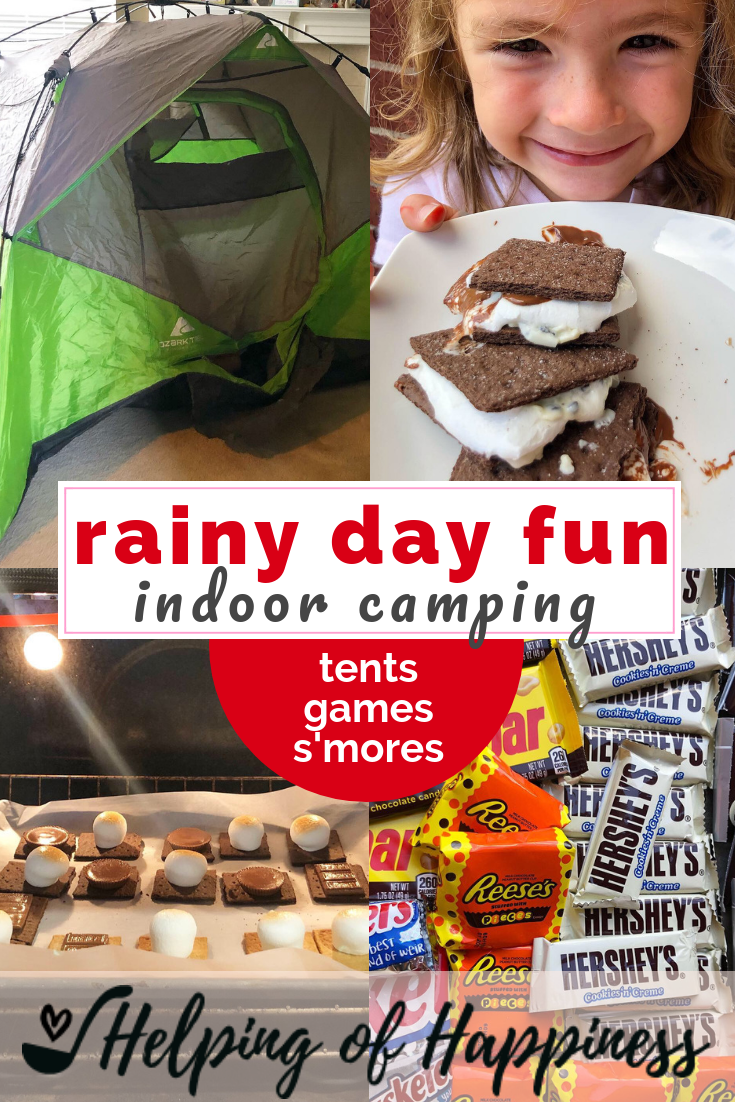 Rainy Day Activity - Indoor Camping