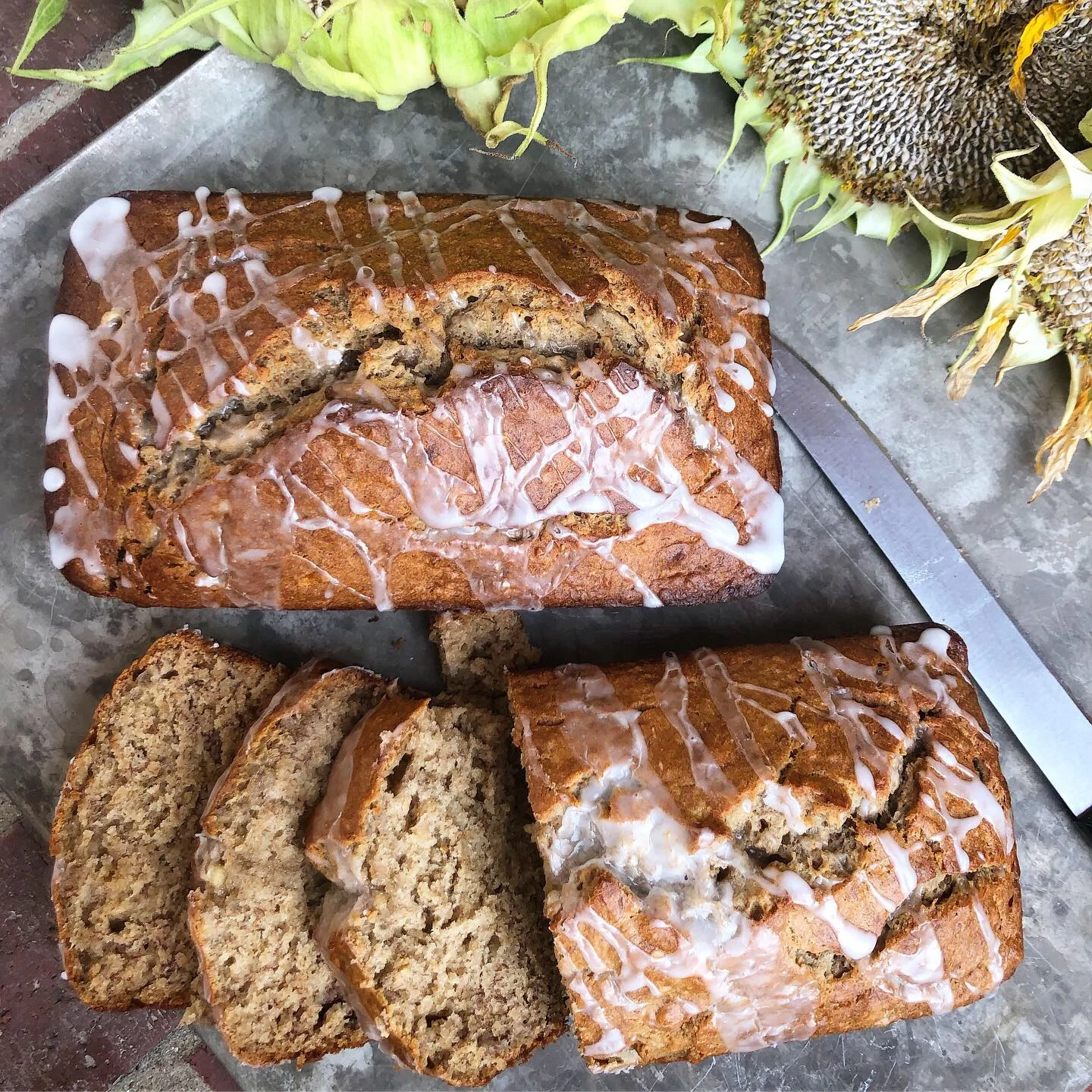 Banana Bread with Maple Glaze