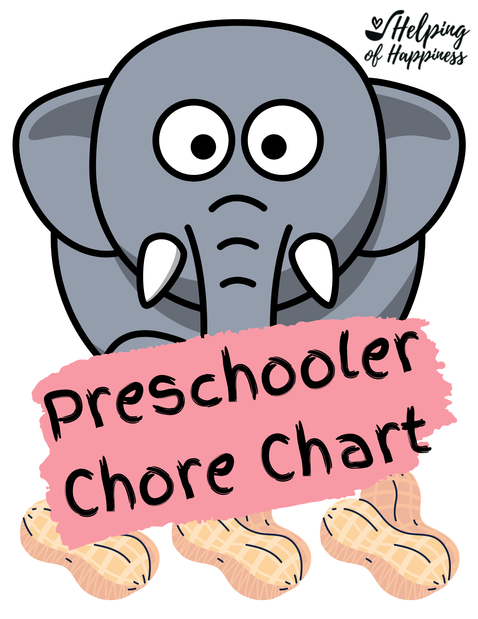 Elephant Chore Chart for Preschoolers