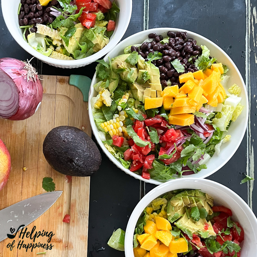 Mango avocado salad