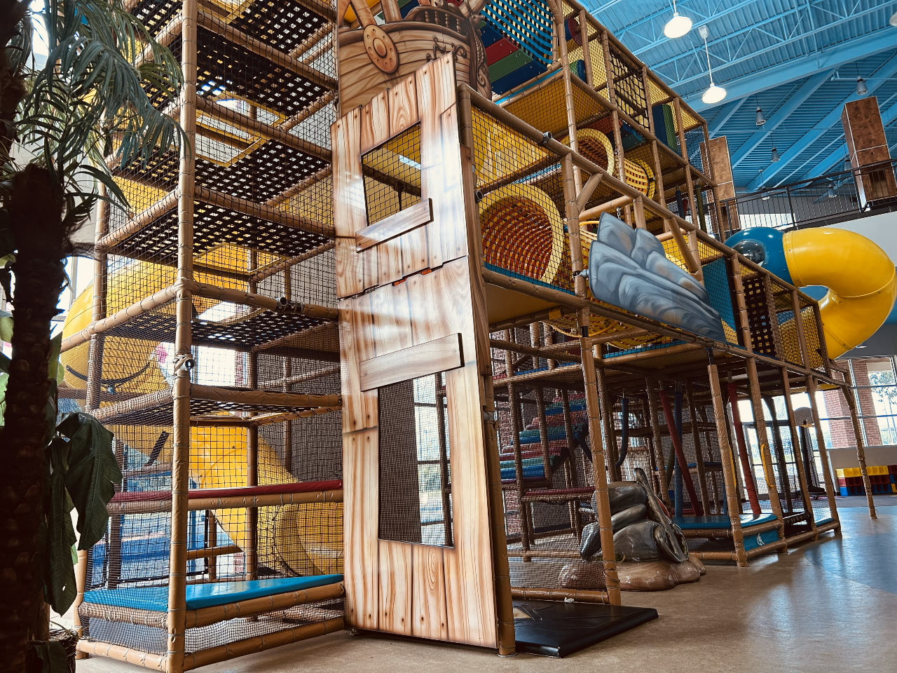 Our massive 2-story indoor playscape