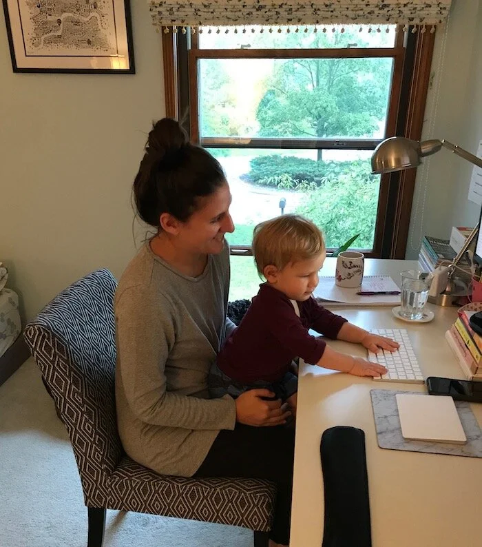 Writing with my nephew Evan :)