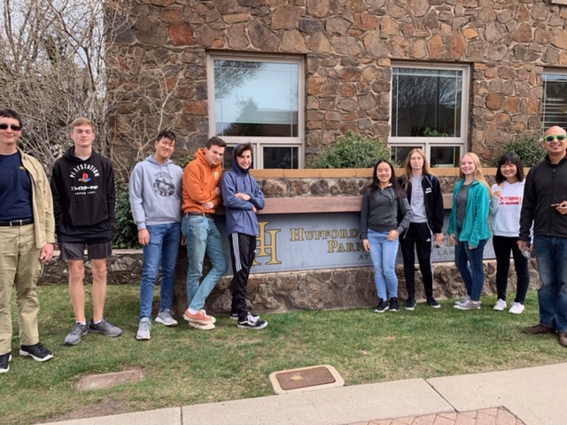Some of the Catalina Foothills Band looking cool in front of our Flagstaff Office.