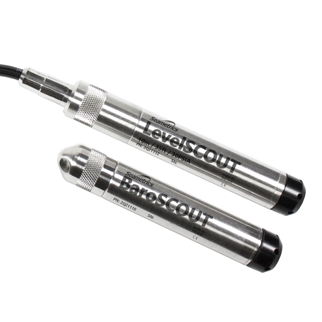 Self-Contained Non Vented Water Level Logger