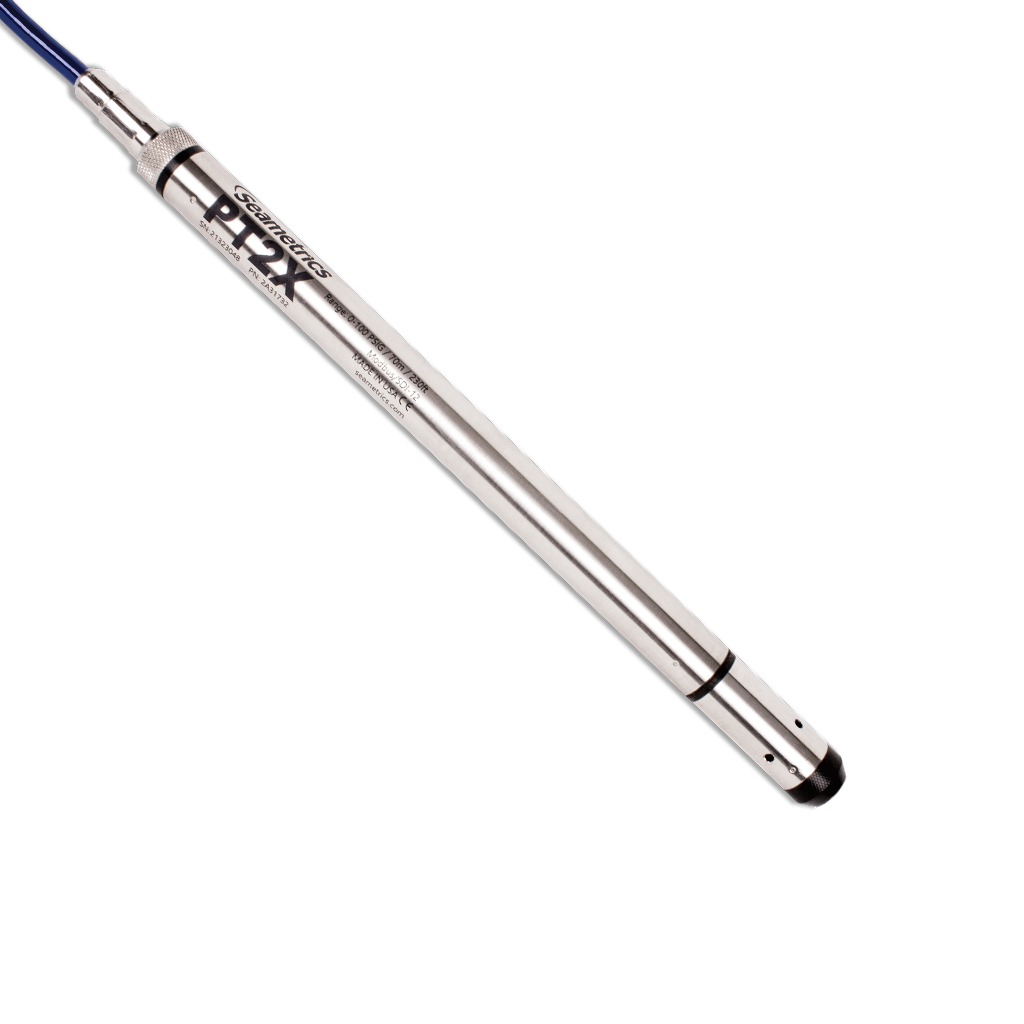 stainless steel submersisble probe to measure water pressure and temperature
