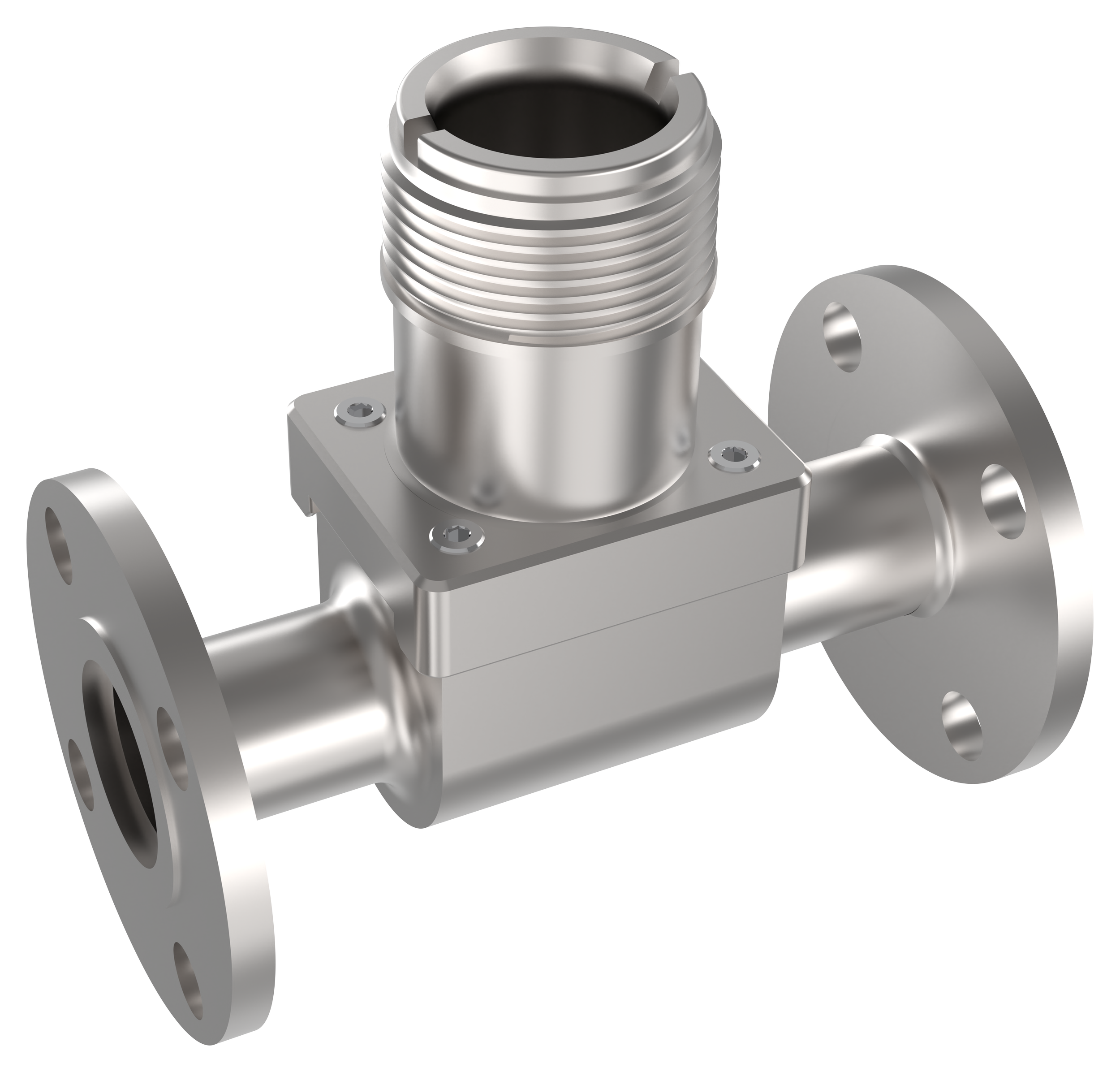 SSF-316 Stainless Steel Flanged Tee Fitting for Installating Flow Meters on Existing Pipes