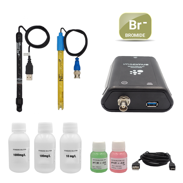 Scientific Instrument to measure bromide using ISE electrods and a pH sensor
