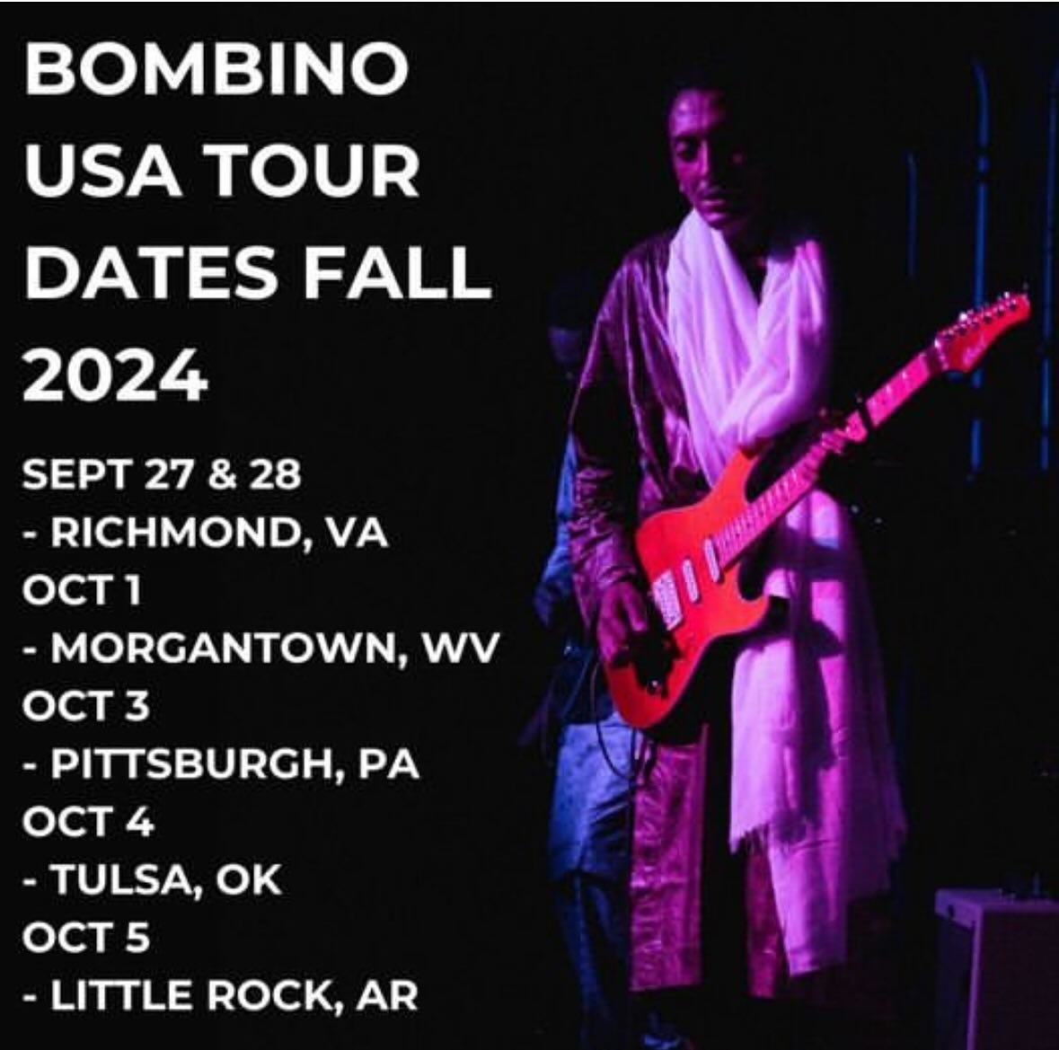 Excited to be playing bass and tour managing  the great @bombino.official this fall. Check out his music beautiful music from #Niger #desertblues
