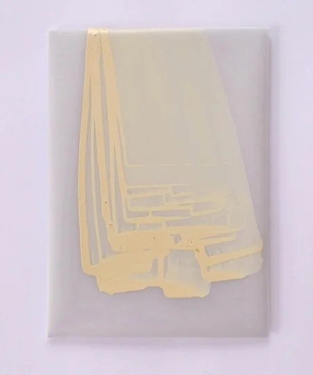 note lacquer, drafting film, paper 15 x 10 2015