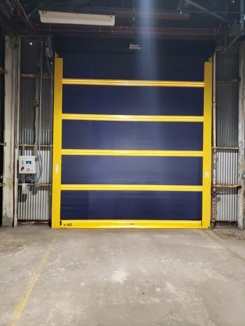 Strutted Exterior Fabric Door