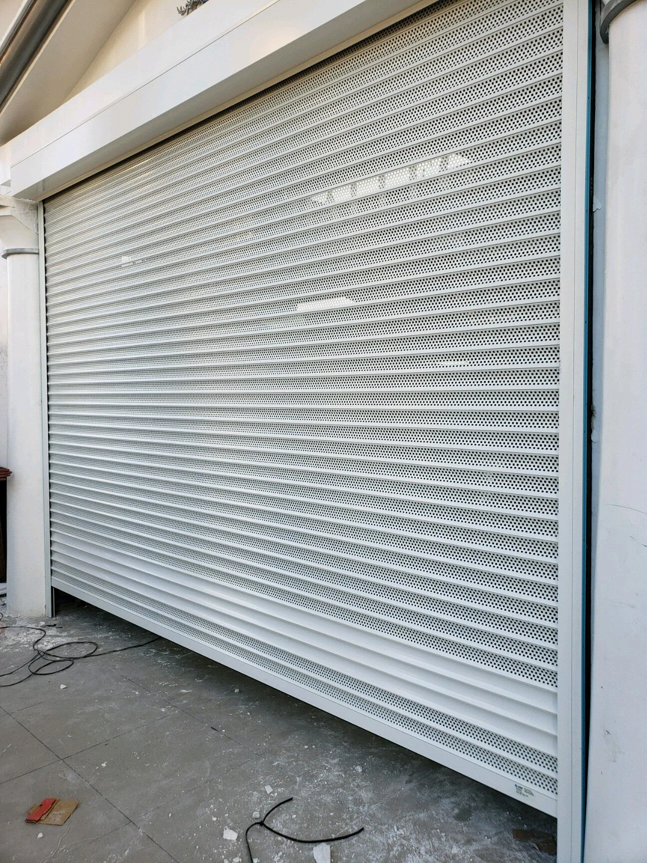 Perforated Service Door
