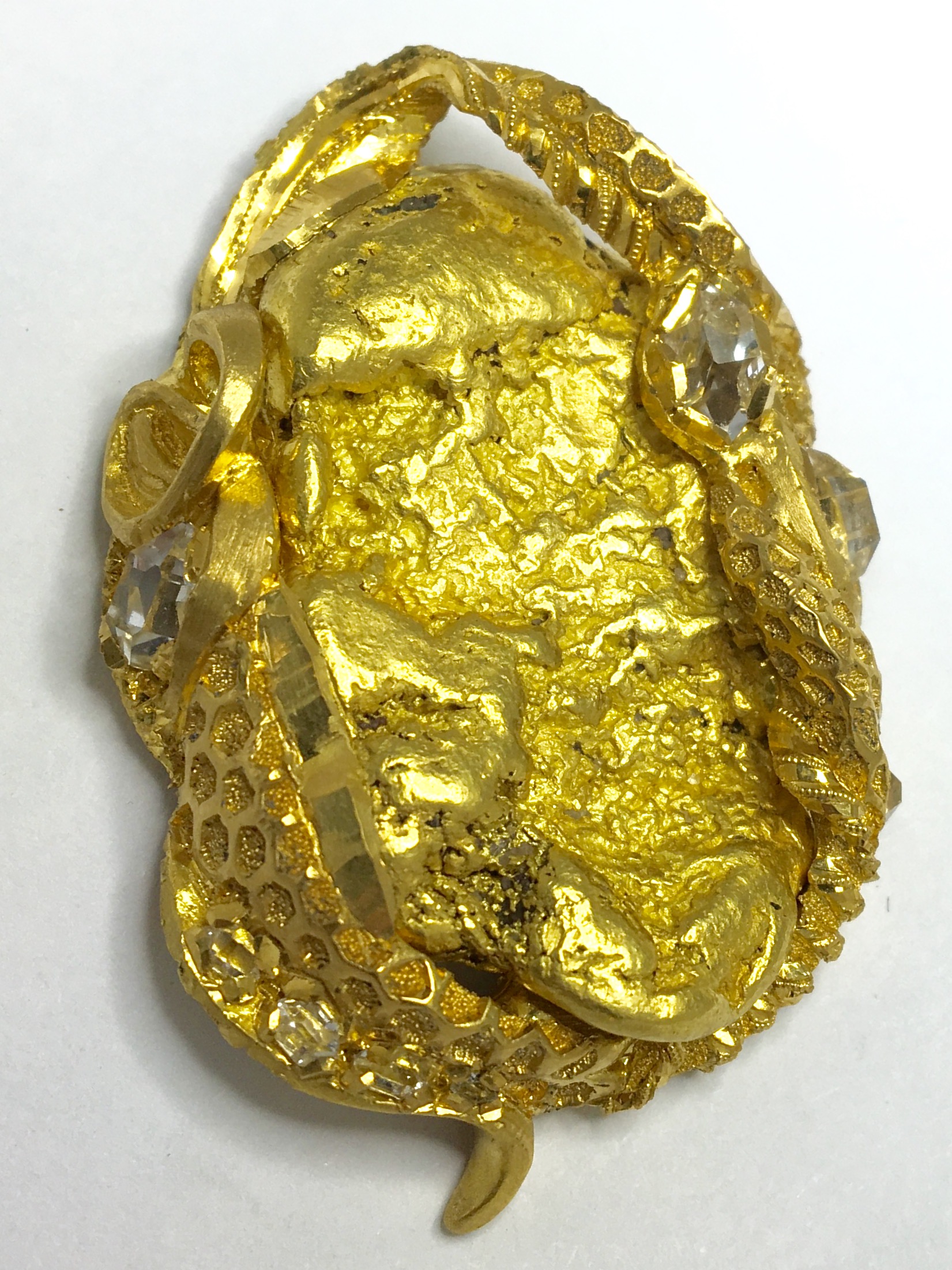 Gold Nugget Pendant 