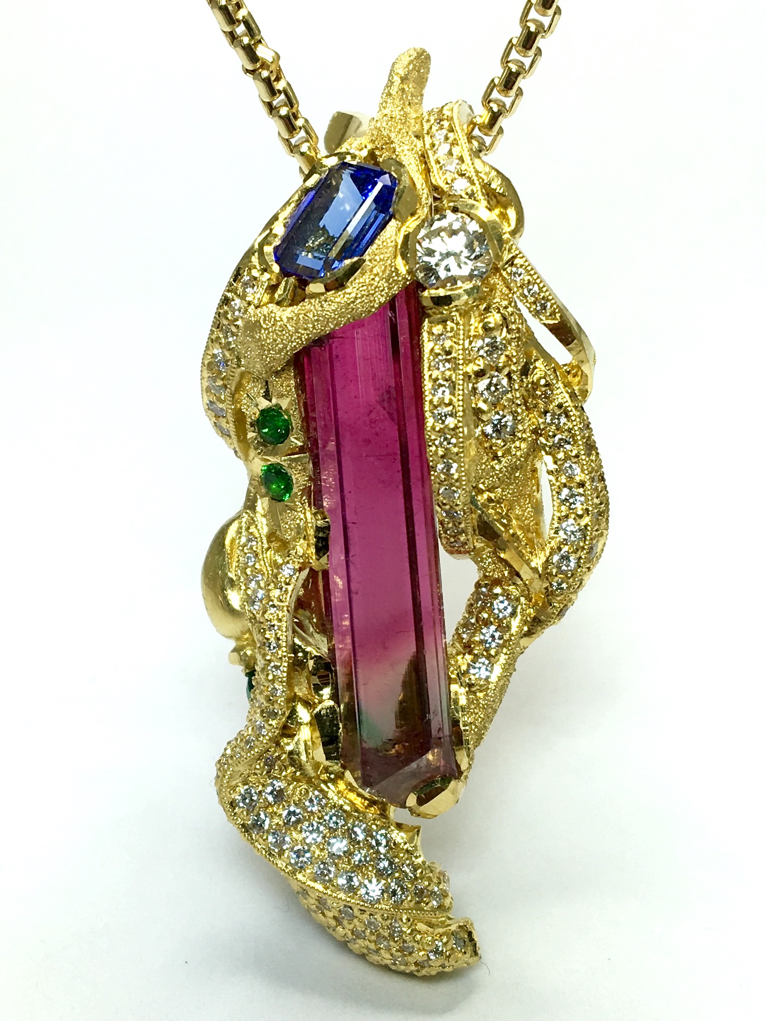 Pink Tourmaline Pendant 