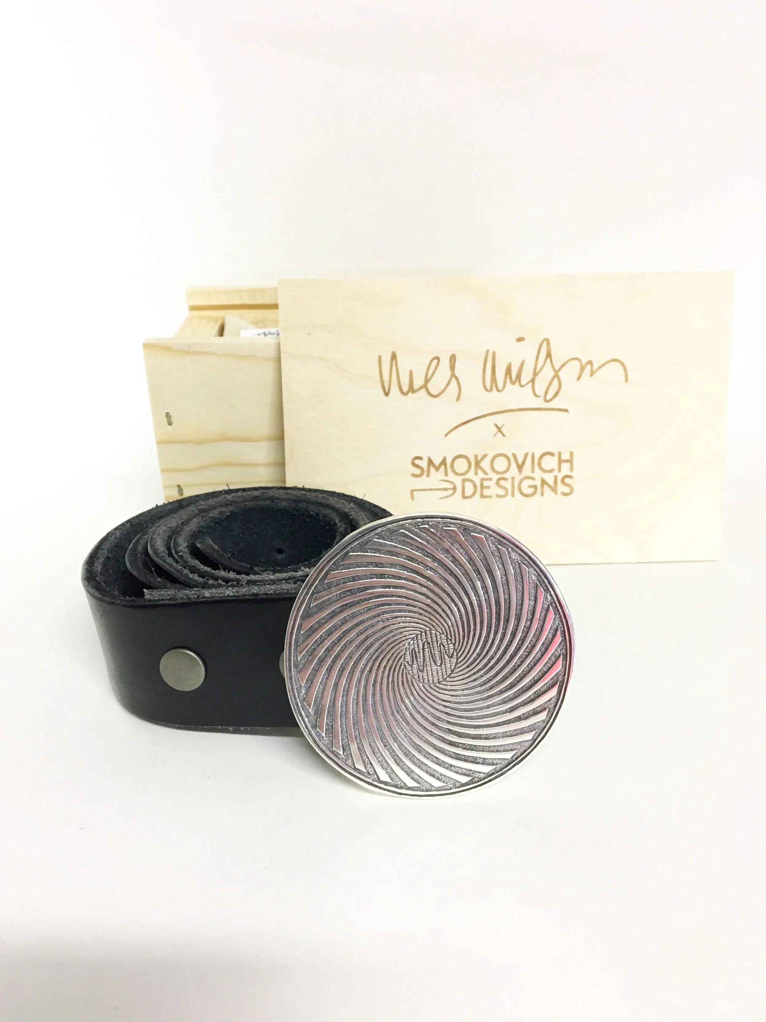 " Can You Pass the Acid Test" by Wes Wilson Belt Buckle