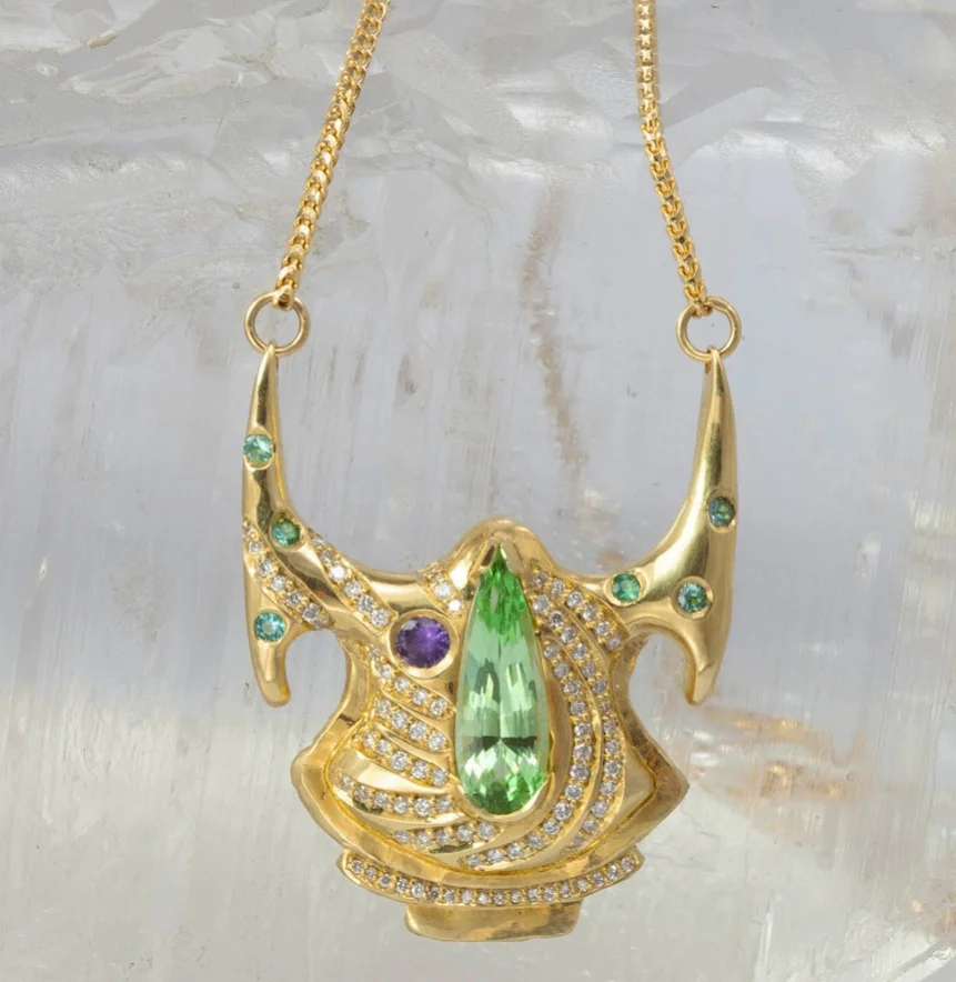 Tsavorite & Diamond Necklace