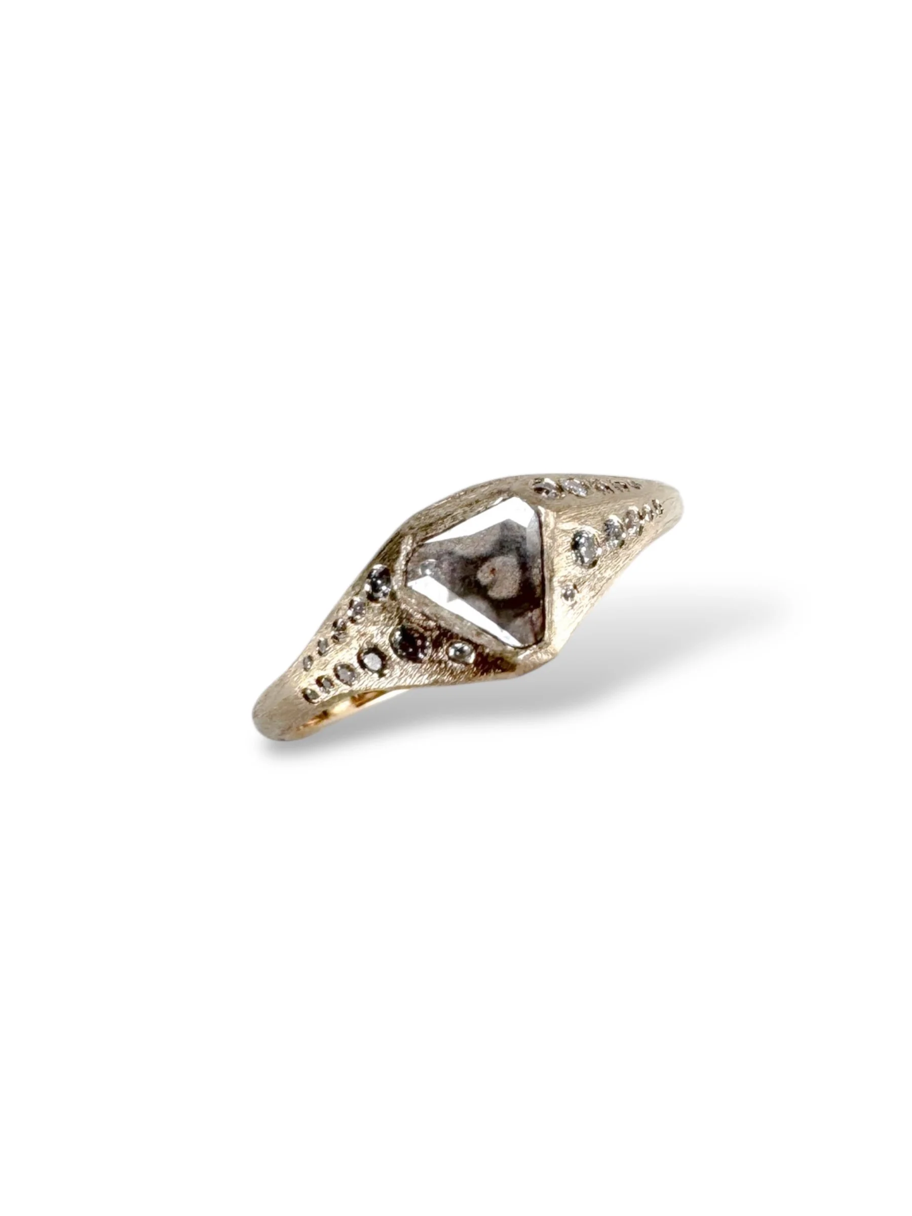 Diamond Trapiche Ring
