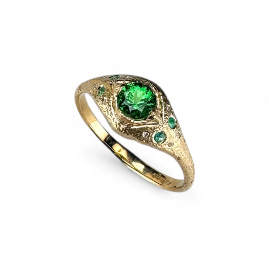 Tsavorite 14k Gold Ring