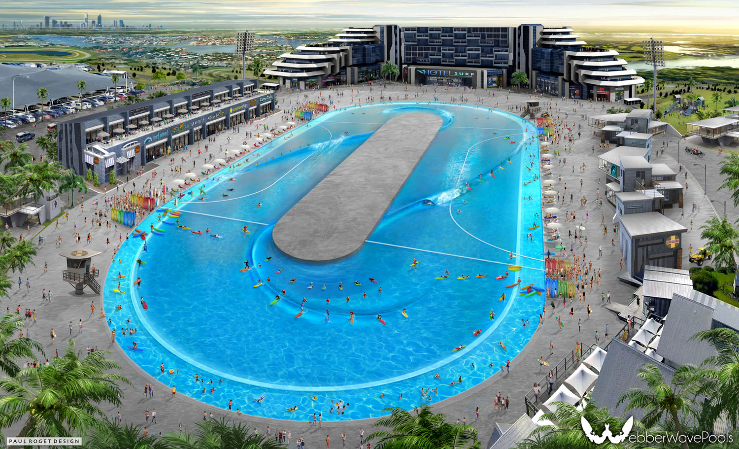 The future of wave pools according to Greg Webber... coming soon to a suburban lot near you (if you live in Queensland, that is). Photo: Greg Webber.
