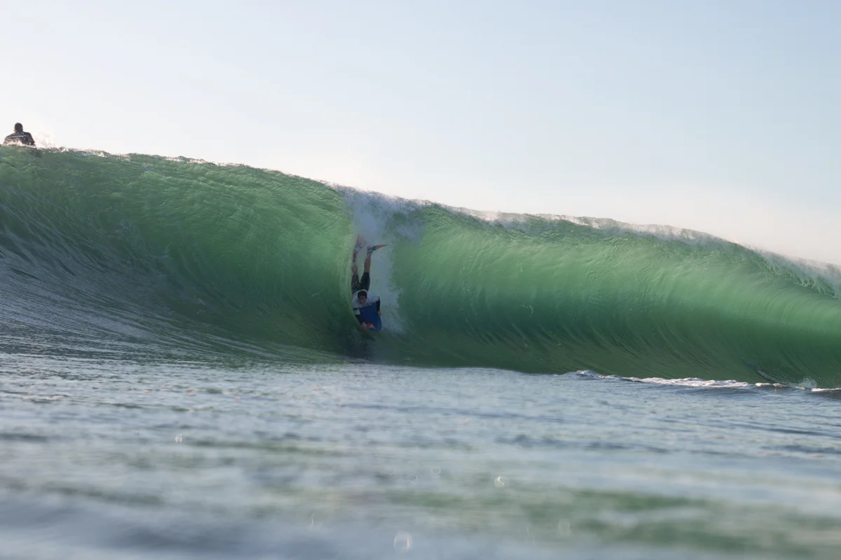 Grom meets White Rock, remains undeterred. Photo: Anthony Kourembanas
