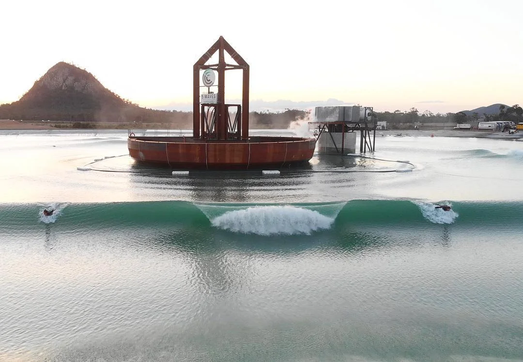 The post-apocalyptic plunge spectacular, in all its glory. Photo: Surf Lakes