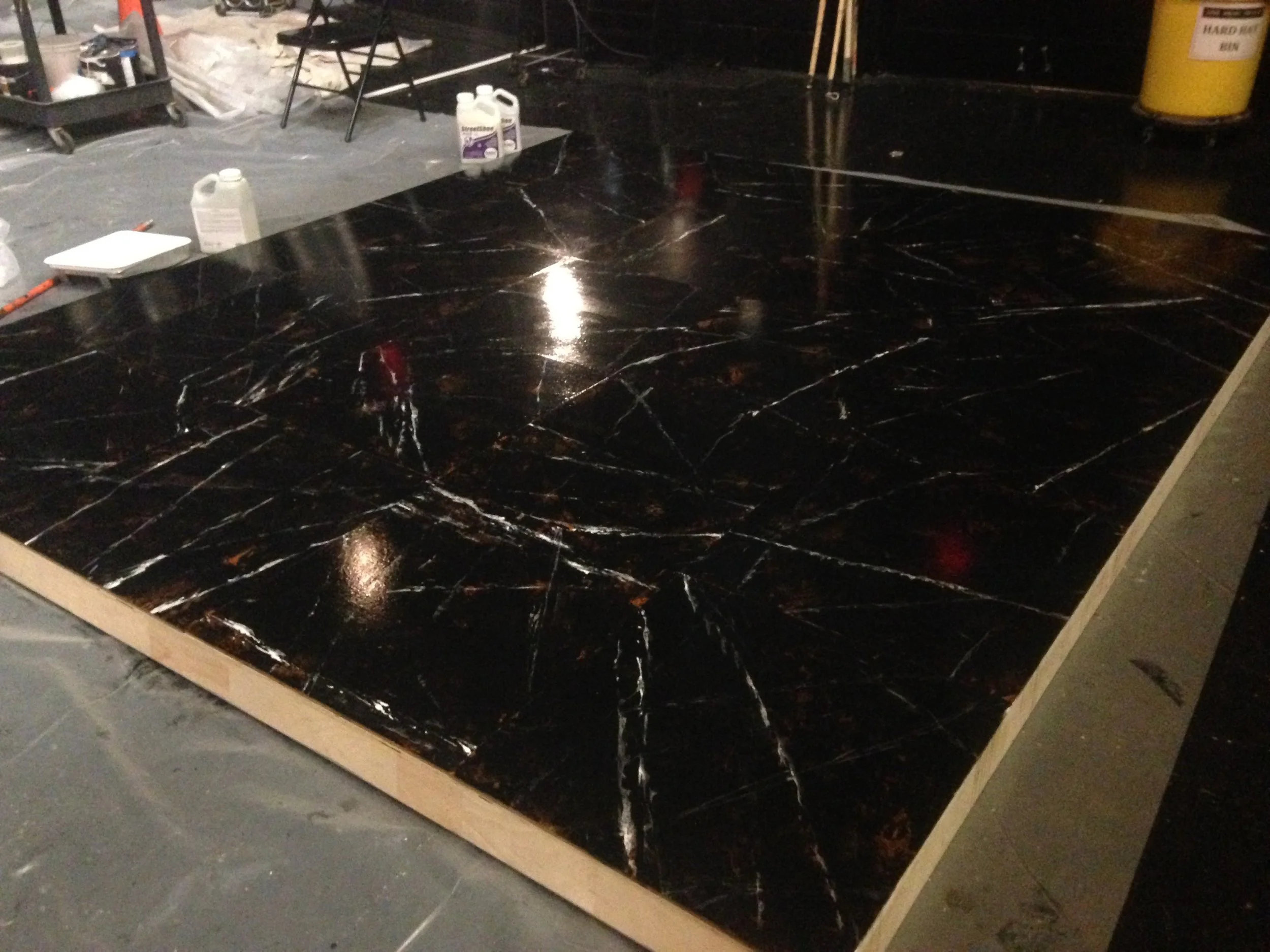 faux marble detail