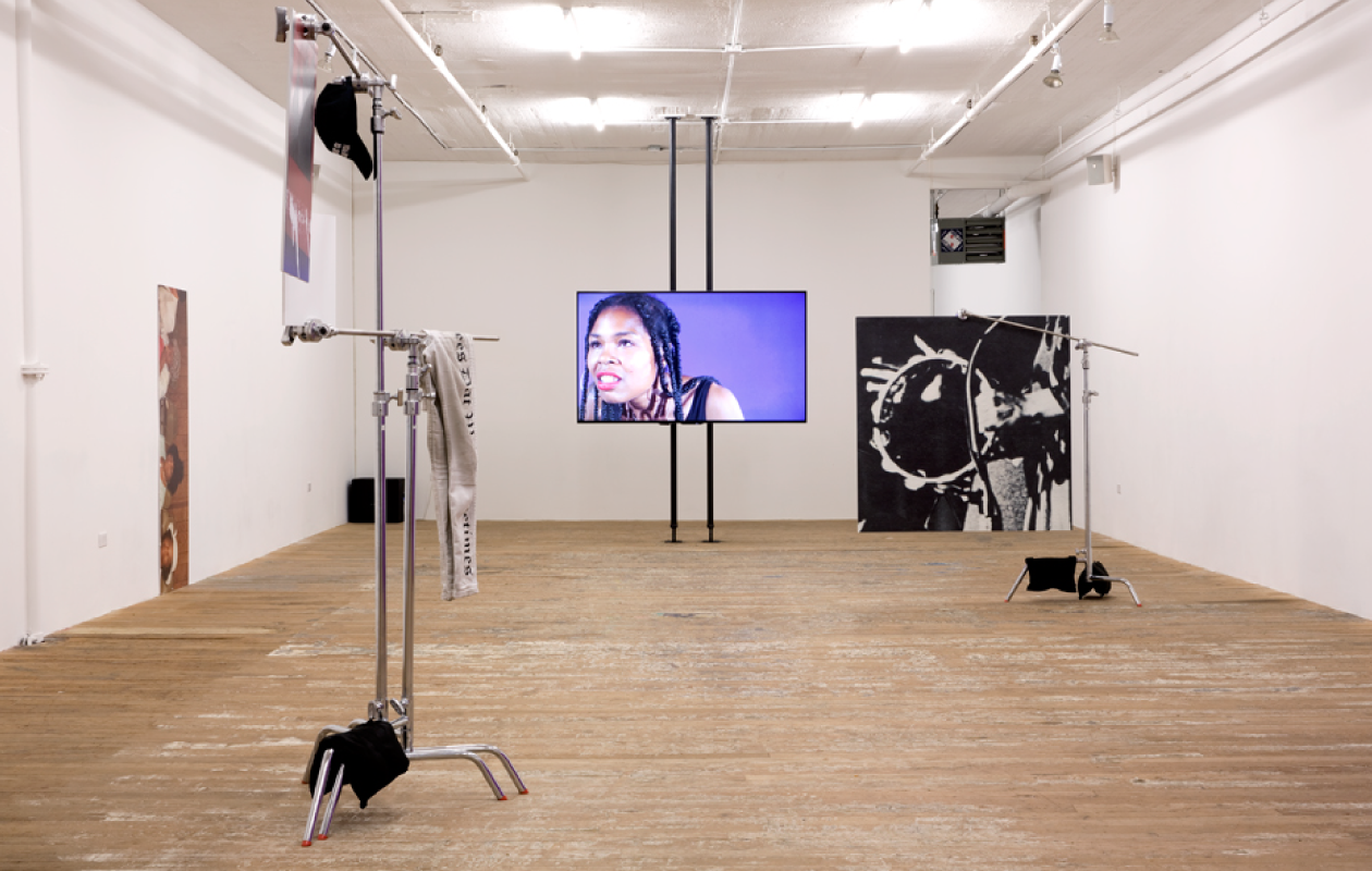   Martine Syms: Vertical Elevated Oblique , September 17–November 1, 2015. Installation view.&nbsp;Bridget Donahue, New York.&nbsp;Photo:&nbsp;Marc Brems Tatti. 