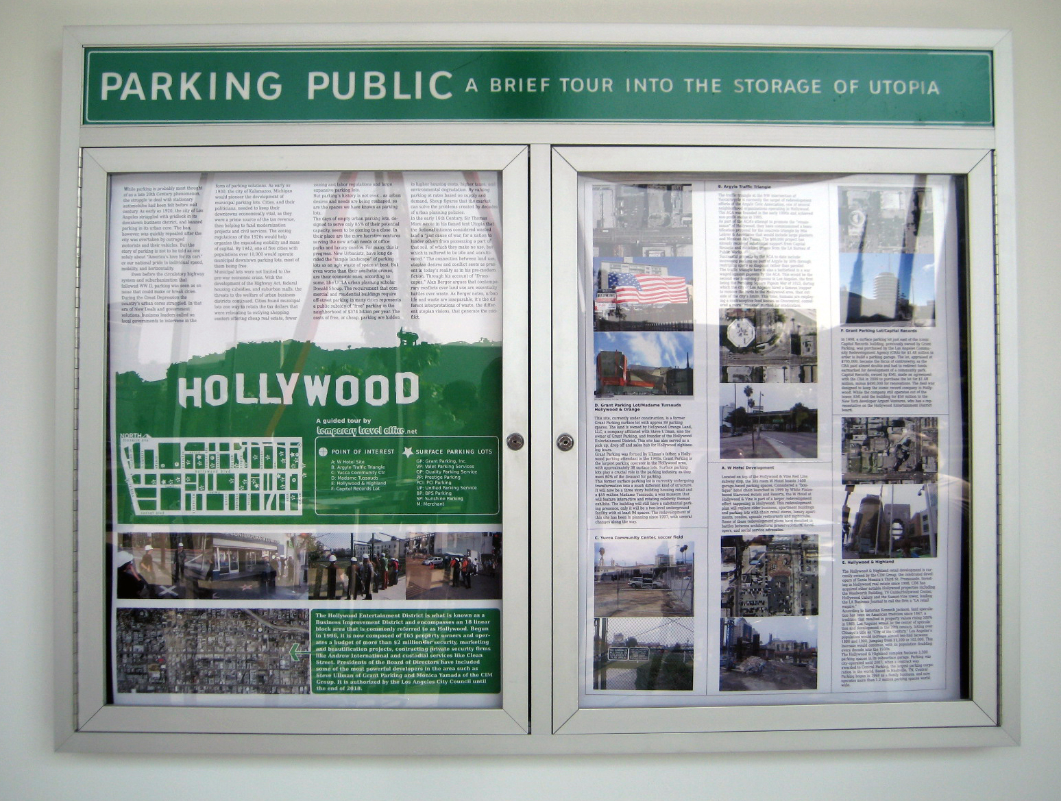  Temporary Travel Office,  Parking Public, A Brief Tour into the Storage of Utopia , 2005–2010. 