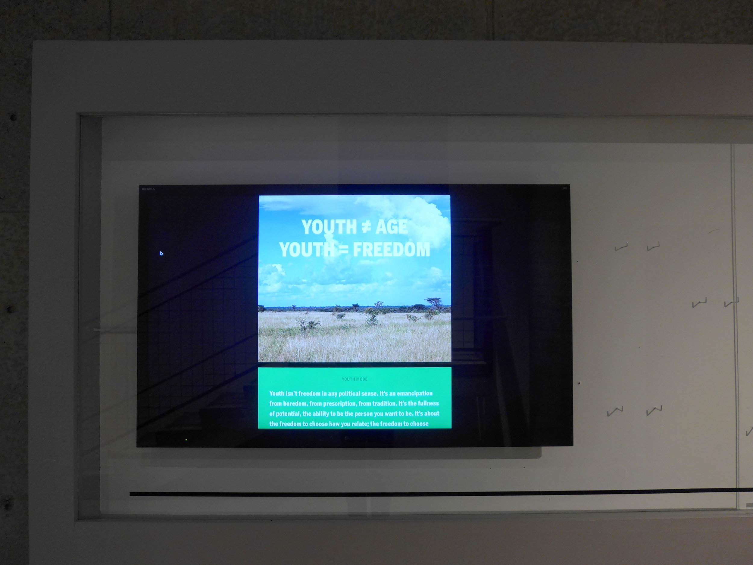  K-Hole &amp; Box 1824,  YOUTH MODE: A REPORT ON FREEDOM , 2013, 40-page downloadable digital publication. Display Case presentation, September 2–December 21, 2014. 