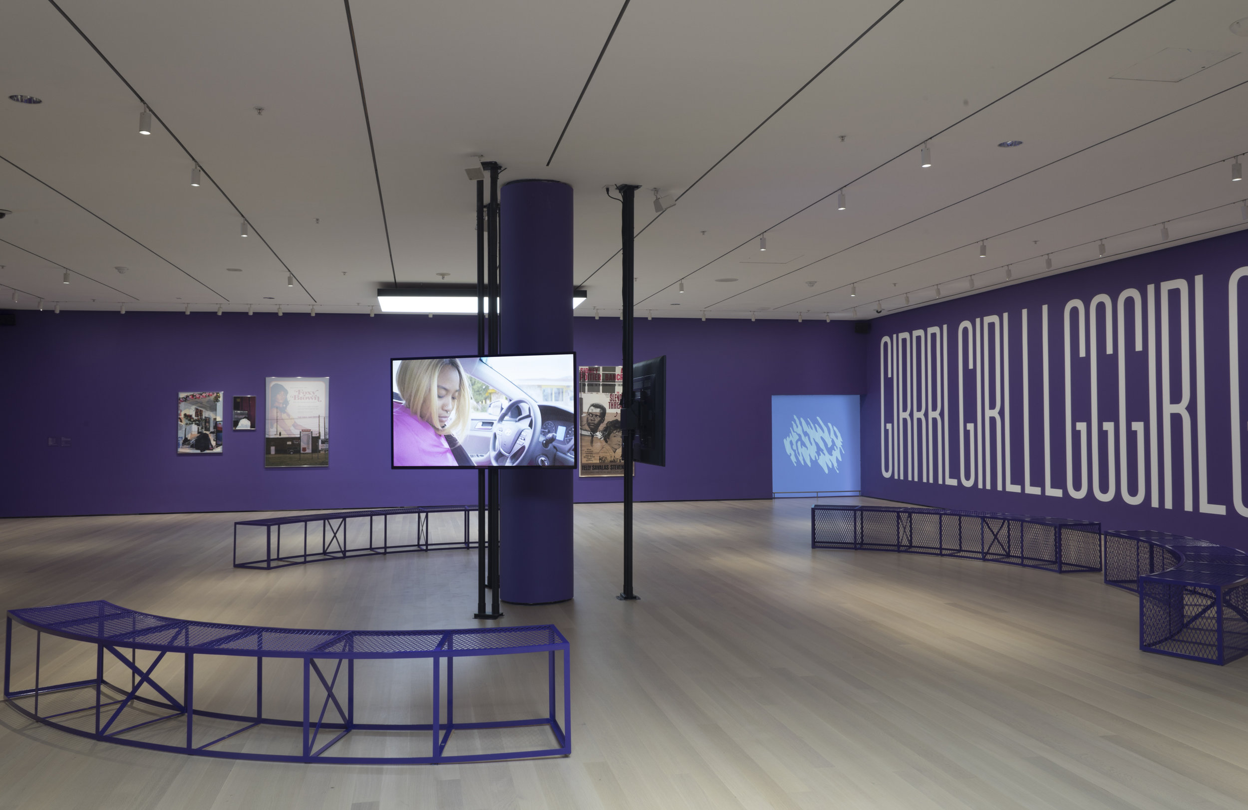 Martine Syms, Incense, Sweaters, and Ice , 2017. Installation view. MoMA, New York.