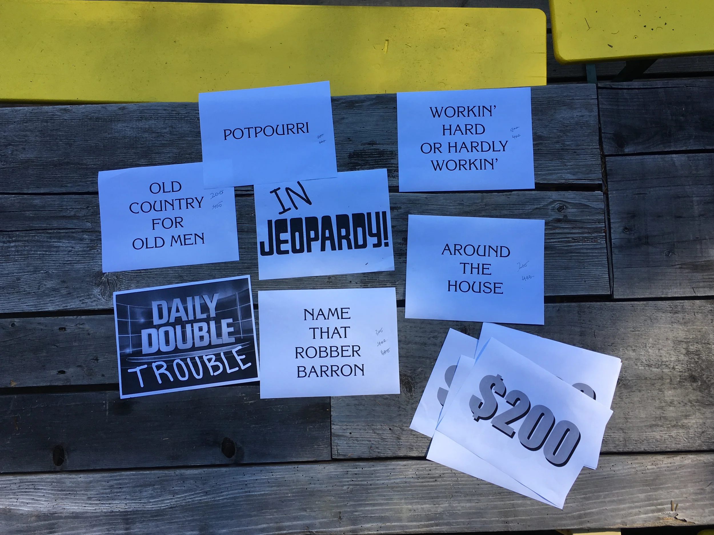   “In&nbsp; Jeopardy.” Module: Artists, led by Kim Nguyen and Ryan Peter, Dawn Cabin, June 8, 2018. 