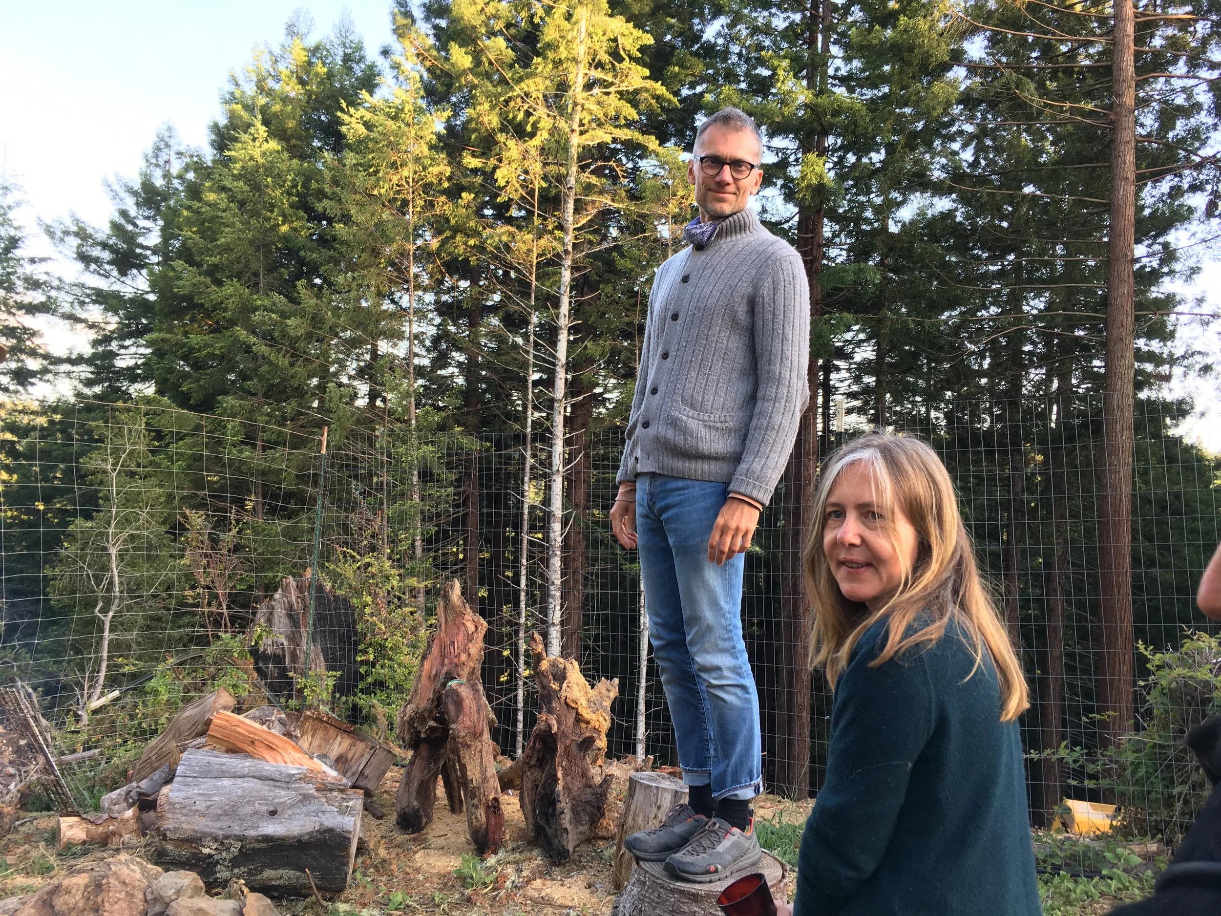  Nate Padavick and Agnieszka Gratza, Fire Ring, the Orchard, Salmon Creek Farm, June 9, 2018. 