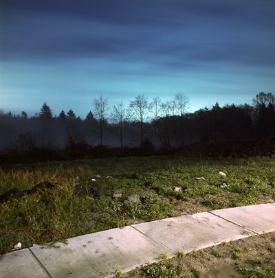  Scott Massey,  93B Avenue at 165th Street , 2006, from the series  Crepuscule , fujiFlex print with UV lamination, 40 x 40 inches each; courtesy of the artist. 
