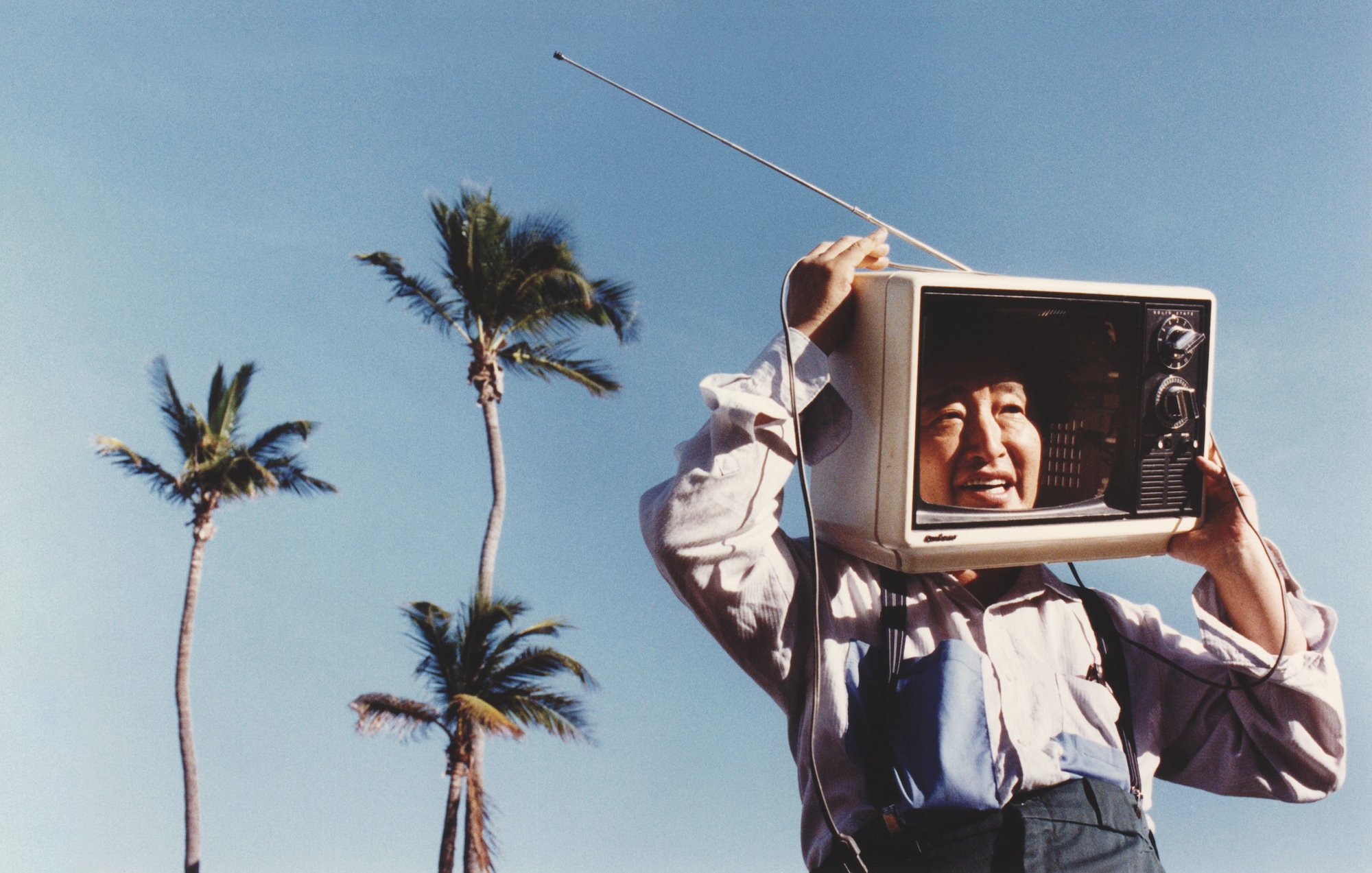  Brian Smith,  Nam June Paik, in Miami FL , 1990.  