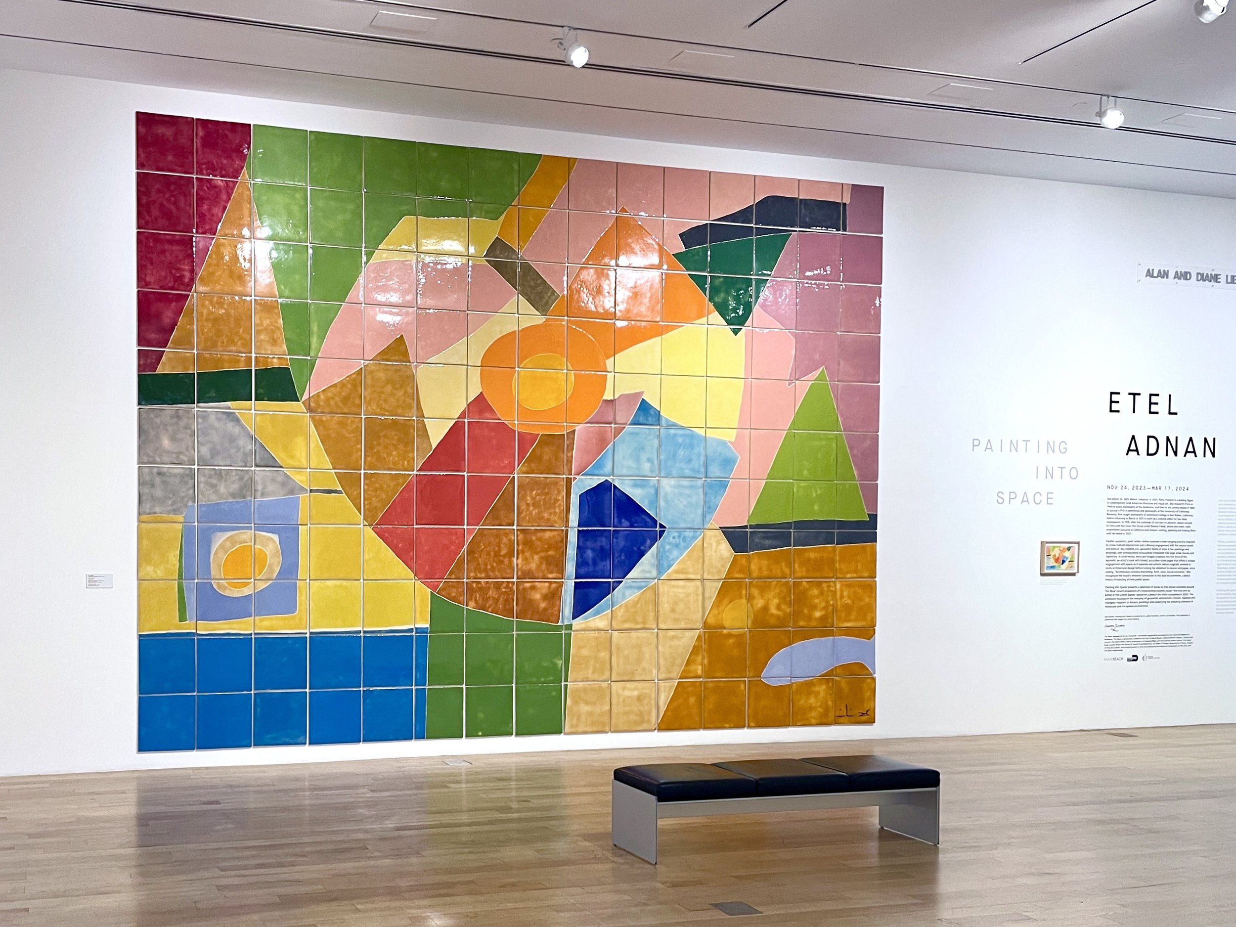   Untitled , 2023, Ceramic mural, 165 tiles, 16 × 16 in. each; 173 × 260 in. overall. Edition 1/3. Conceived in conjunction with artist’s sketch, 2020. Collection of The Bass, purchased through the John and Johanna Bass Acquisition Fund. 