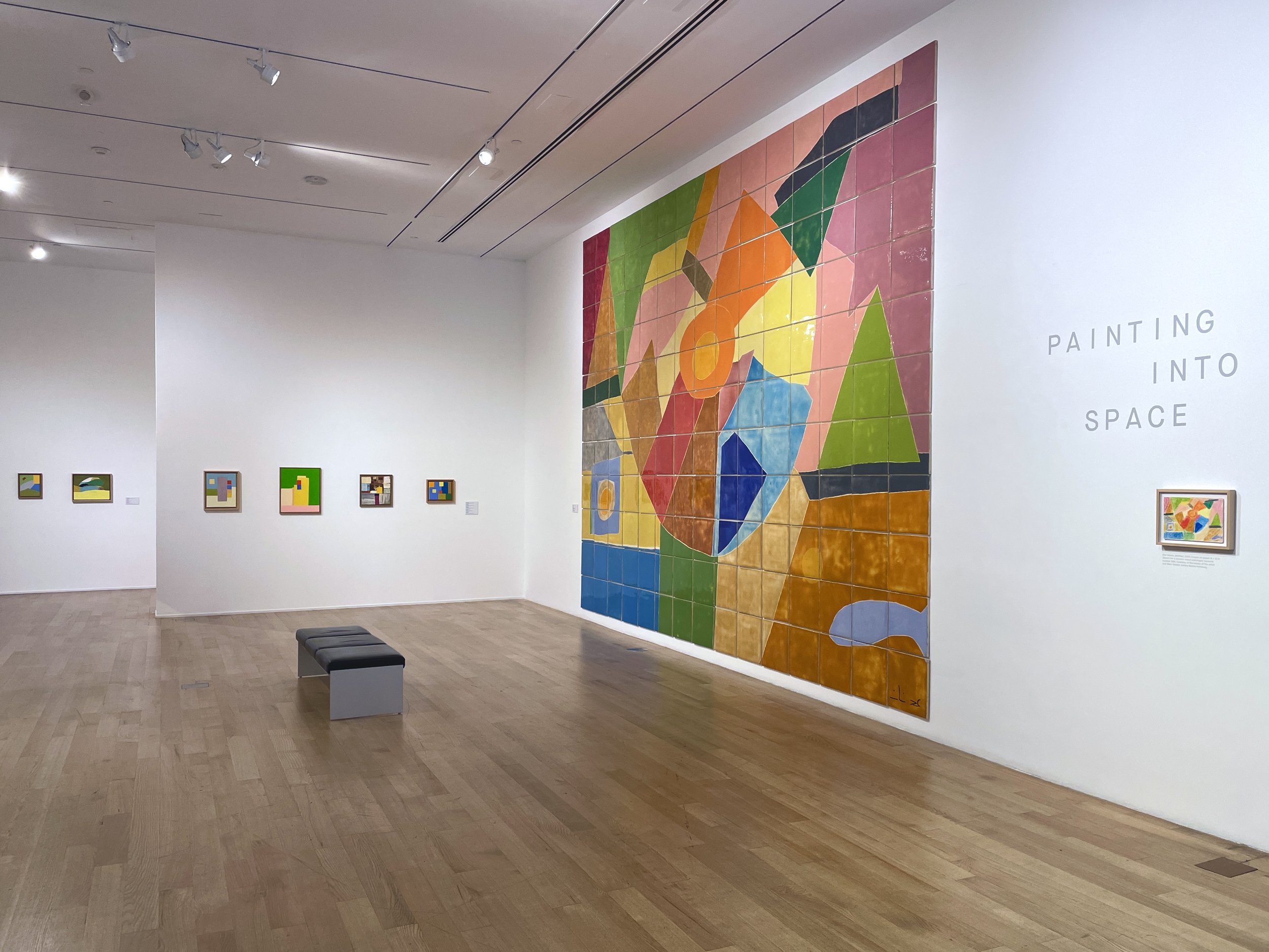  Installation view,  Etel Adnan: Painting into Space .  