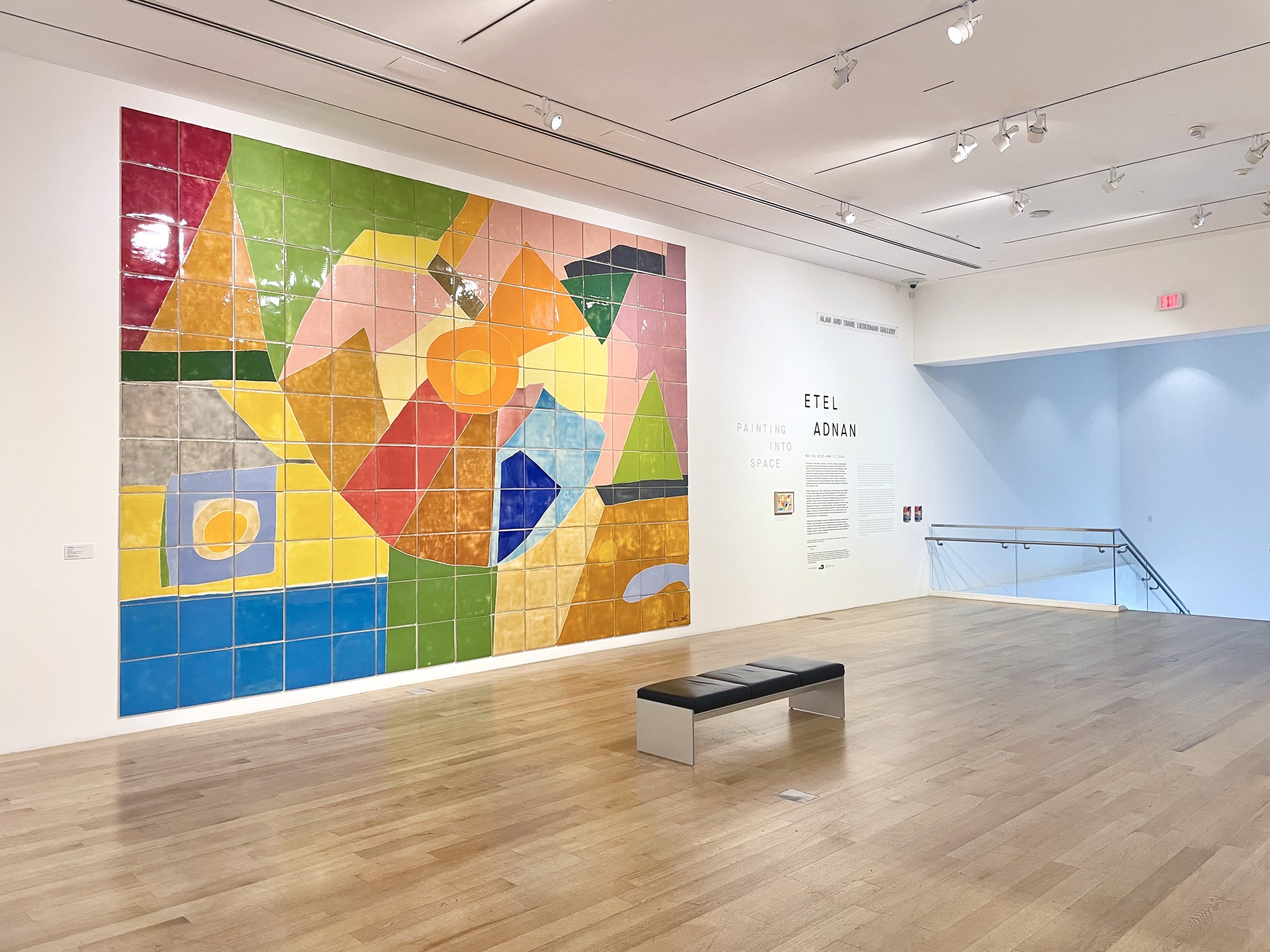  Installation view,  Etel Adnan: Painting into Space.   