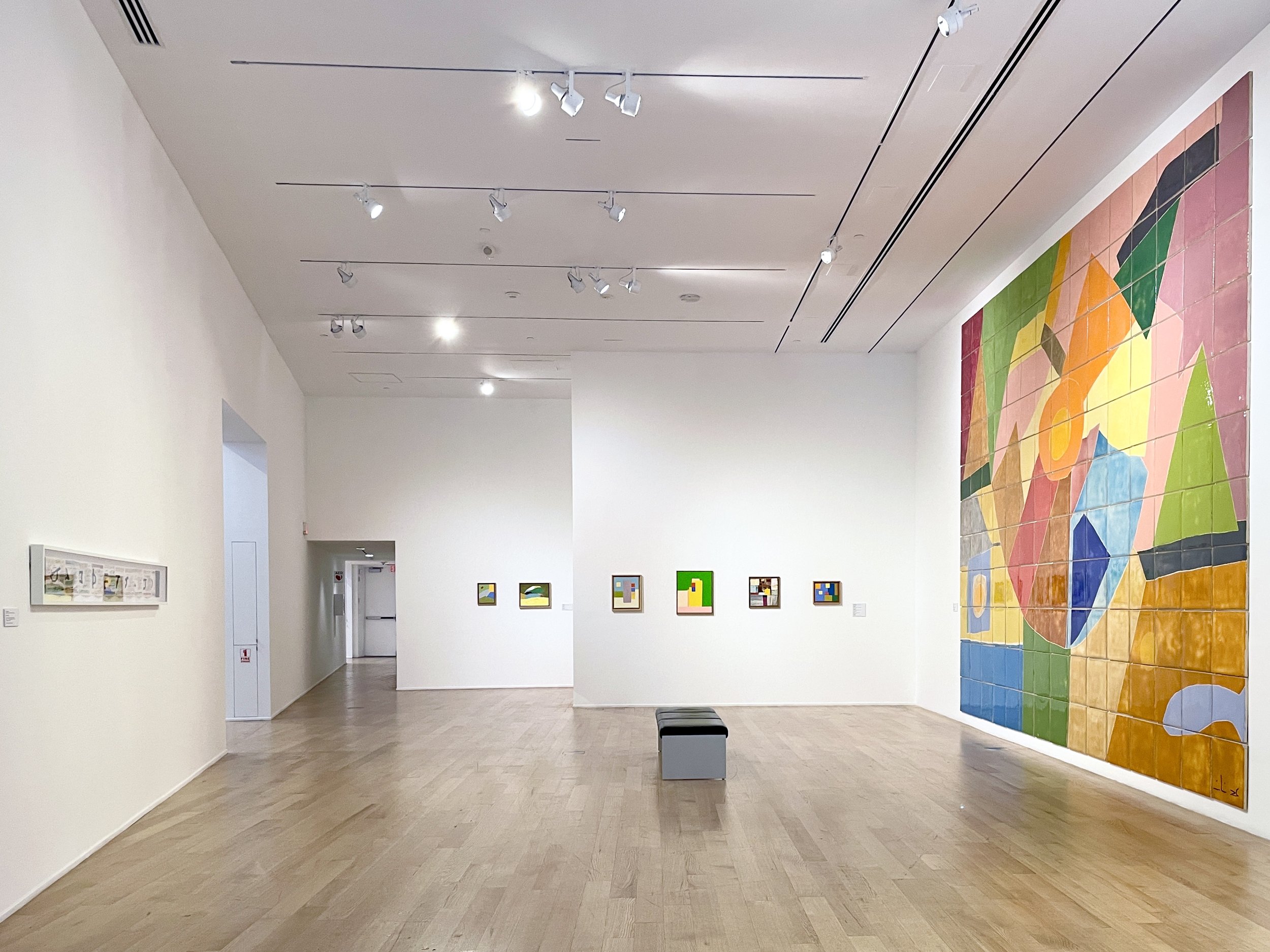  Installation view,  Etel Adnan: Painting into Space.   