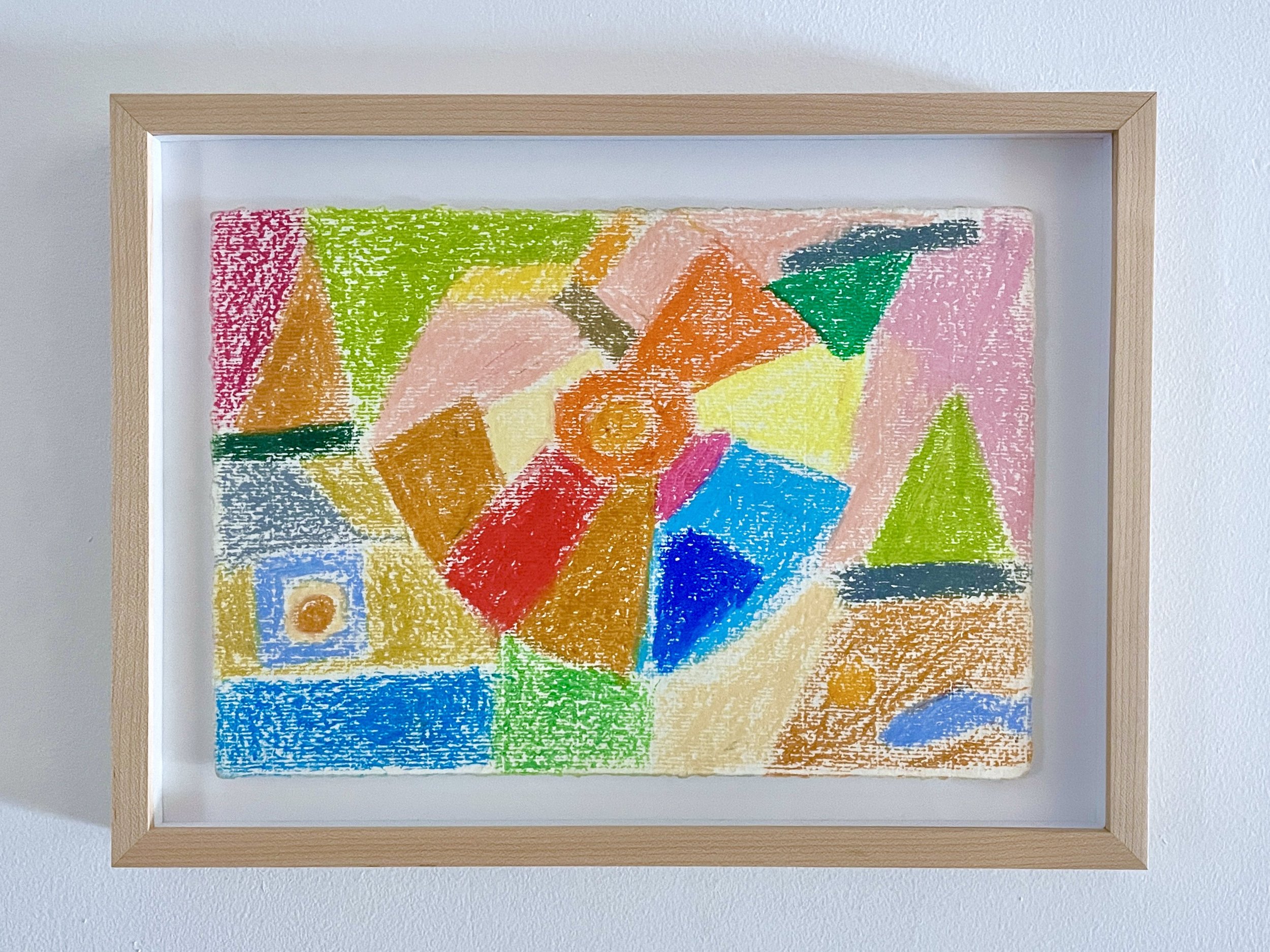   Untitled , 2020. Crayon on paper, 8 × 12 in. Sketch for a ceramic mural, catalogue raisonné number D98. Courtesy of the estate of the artist and Sfeir-Semler Gallery Beirut/Hamburg.  