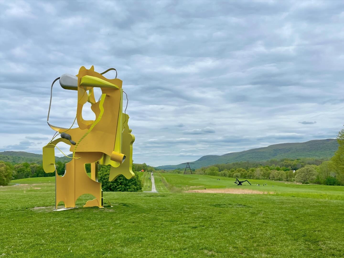 Congratulations to the amazing Arlene Shechet on the opening of &ldquo;Girl Group&rdquo; &mdash; six monumental metal sculptures &mdash; sited throughout Storm King with wonderful correspondences between them and works installed indoors. I love how a