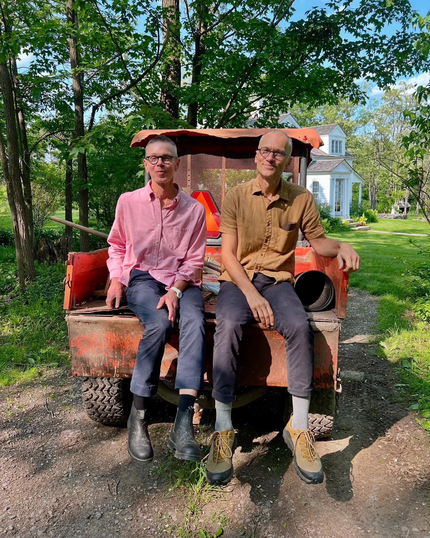 A lovely visit with the celebrated painter Peter Nadin and his wife Anne Kennedy looking at works in his studio, and touring around incredible Old Field Farm in Cornwallville &mdash; including my new love Peter&rsquo;s, dog Lou. 

Thank you, Peter an