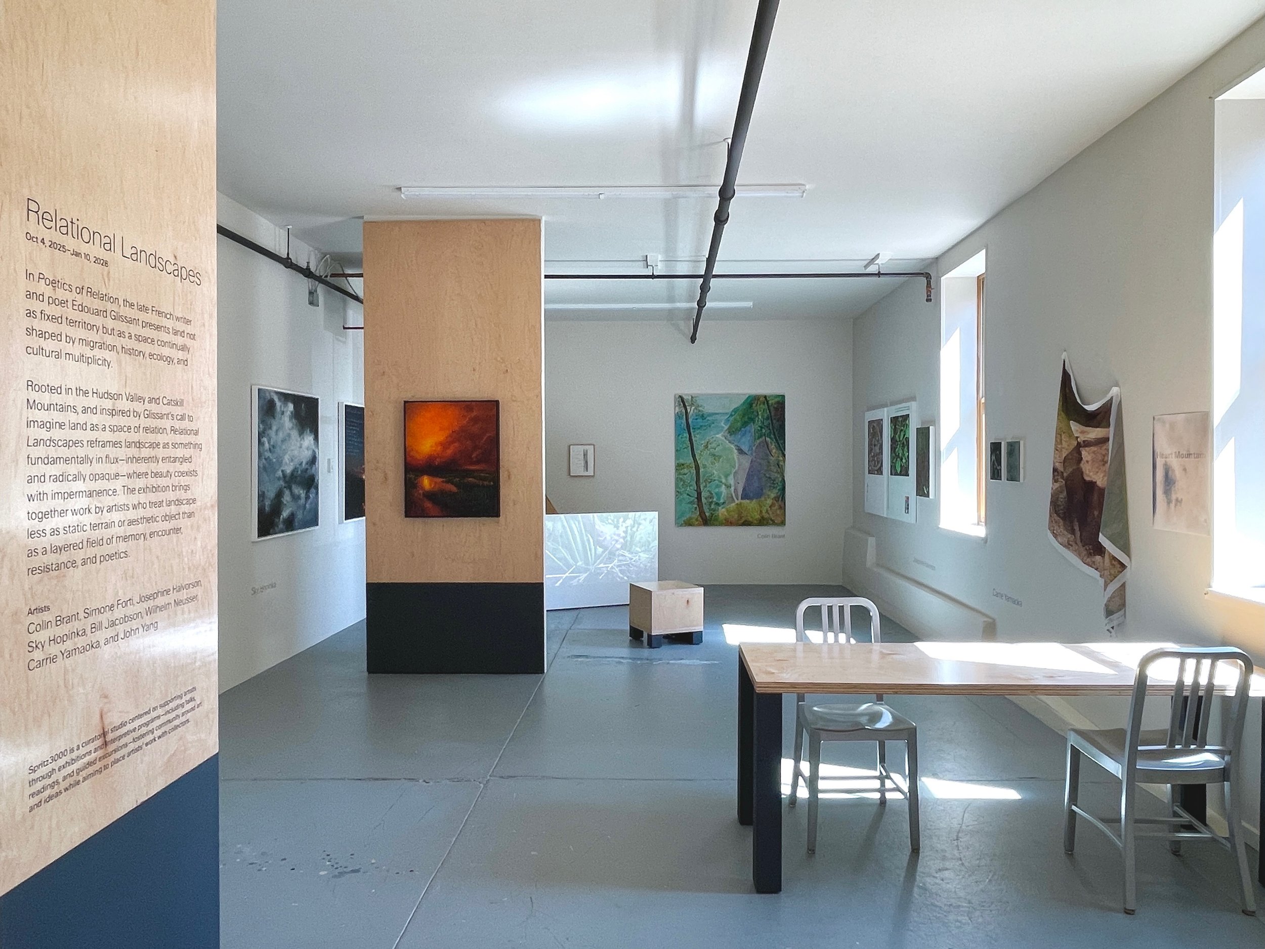  Installation view,&nbsp; Relational Landscapes , Spritz3000, Catskill, New York 
