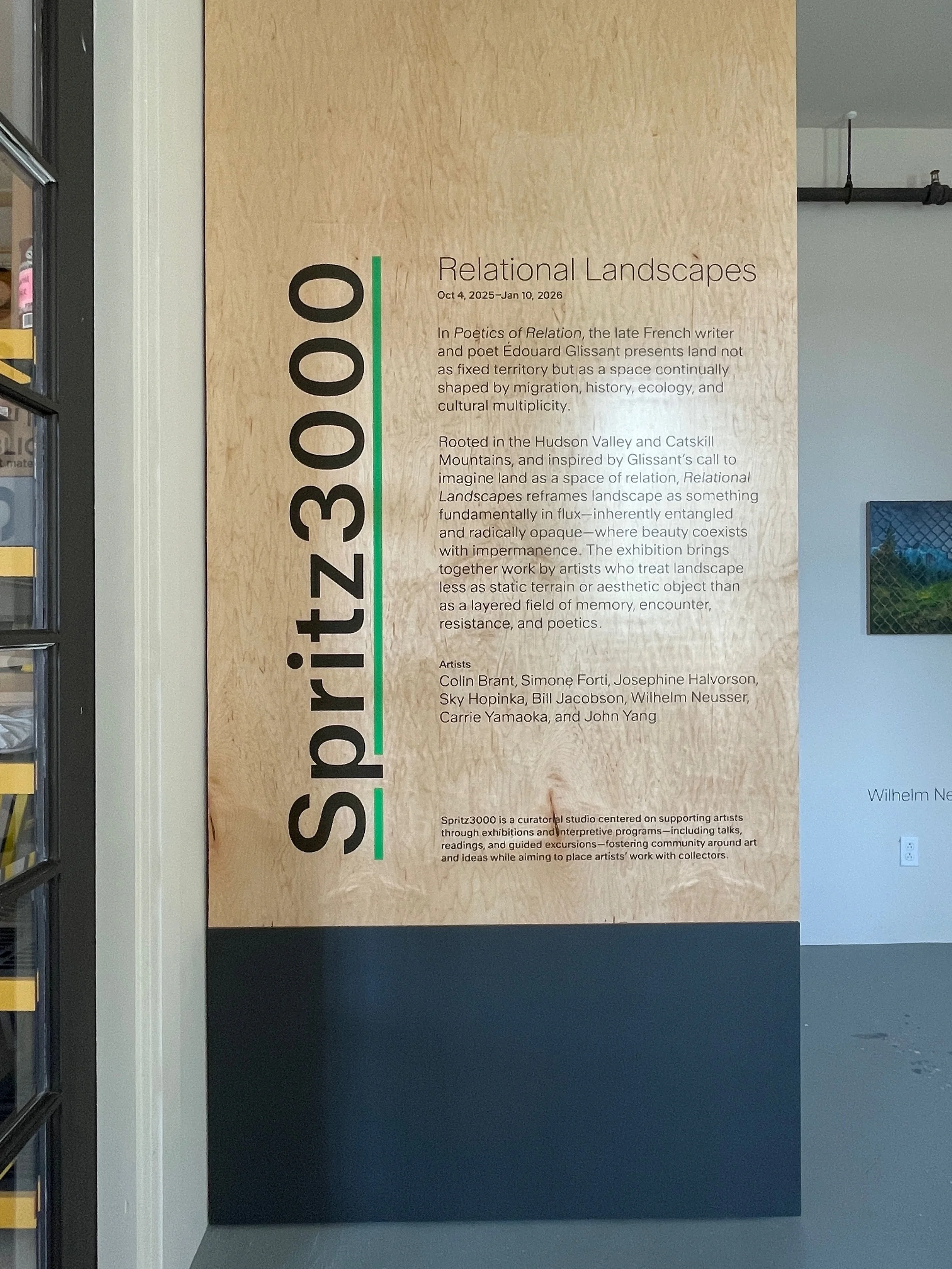  Installation view,&nbsp; Relational Landscapes , Spritz3000, Catskill, New York 