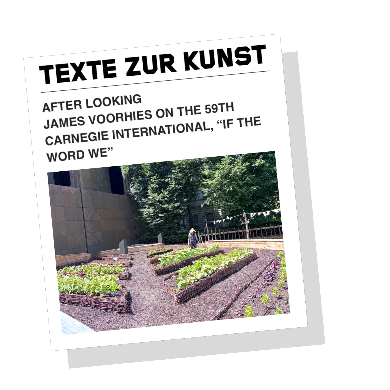 After Looking: On the 59th Carnegie International, “If the word we”