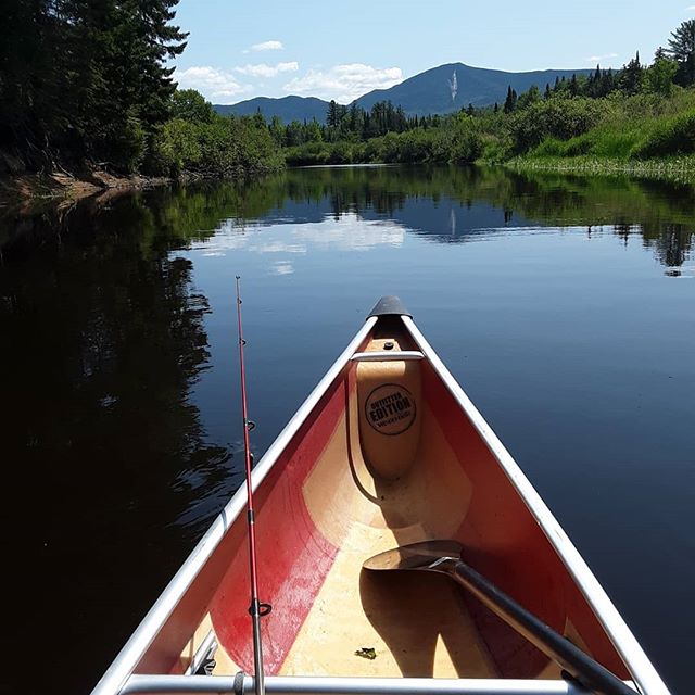 Nice day to float down the Saranac River with a fishing pole - let us help you plan your fishing trip! 🛶 🎣 🌞
.
.
.
Photo cred: @royalhskier .
.
#fishing #saranacriver #saranaclake #adirondacks #paddleadk #wenonahcanoe #reflection