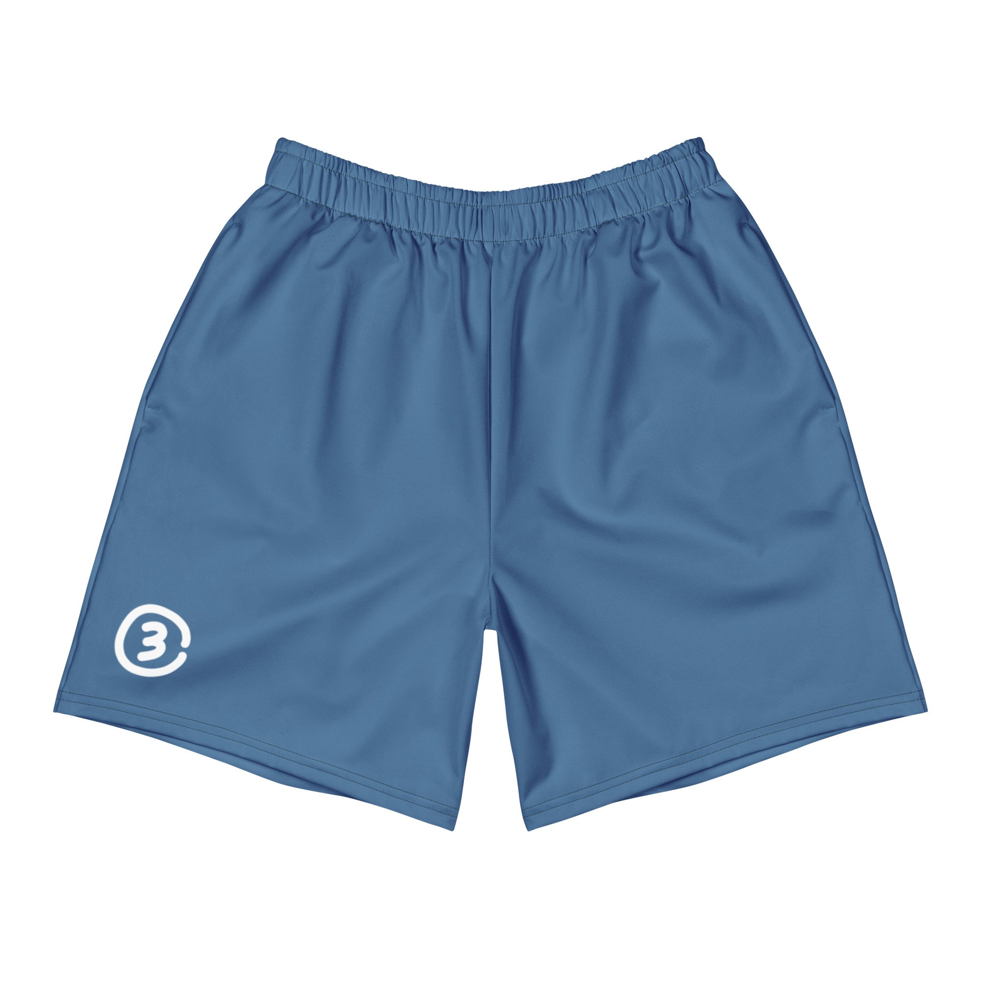front view Flat lay of shorts with CIRCLE3 branding in Texas colorway